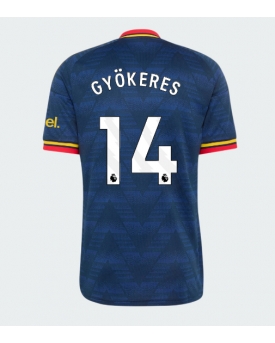 Arsenal Viktor Gyokeres #14 Maglia Gara Trasferta Repliche 2026-27 Maniche Corte